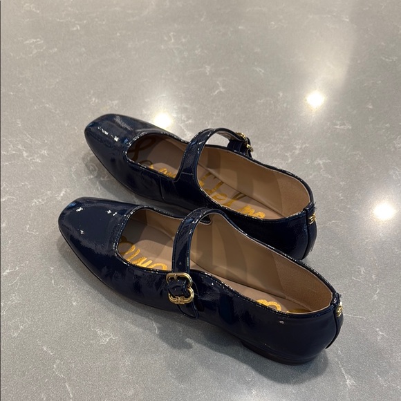Sam Edelman Shoes - Sam Edelman Navy Patent Mary Jane Flats